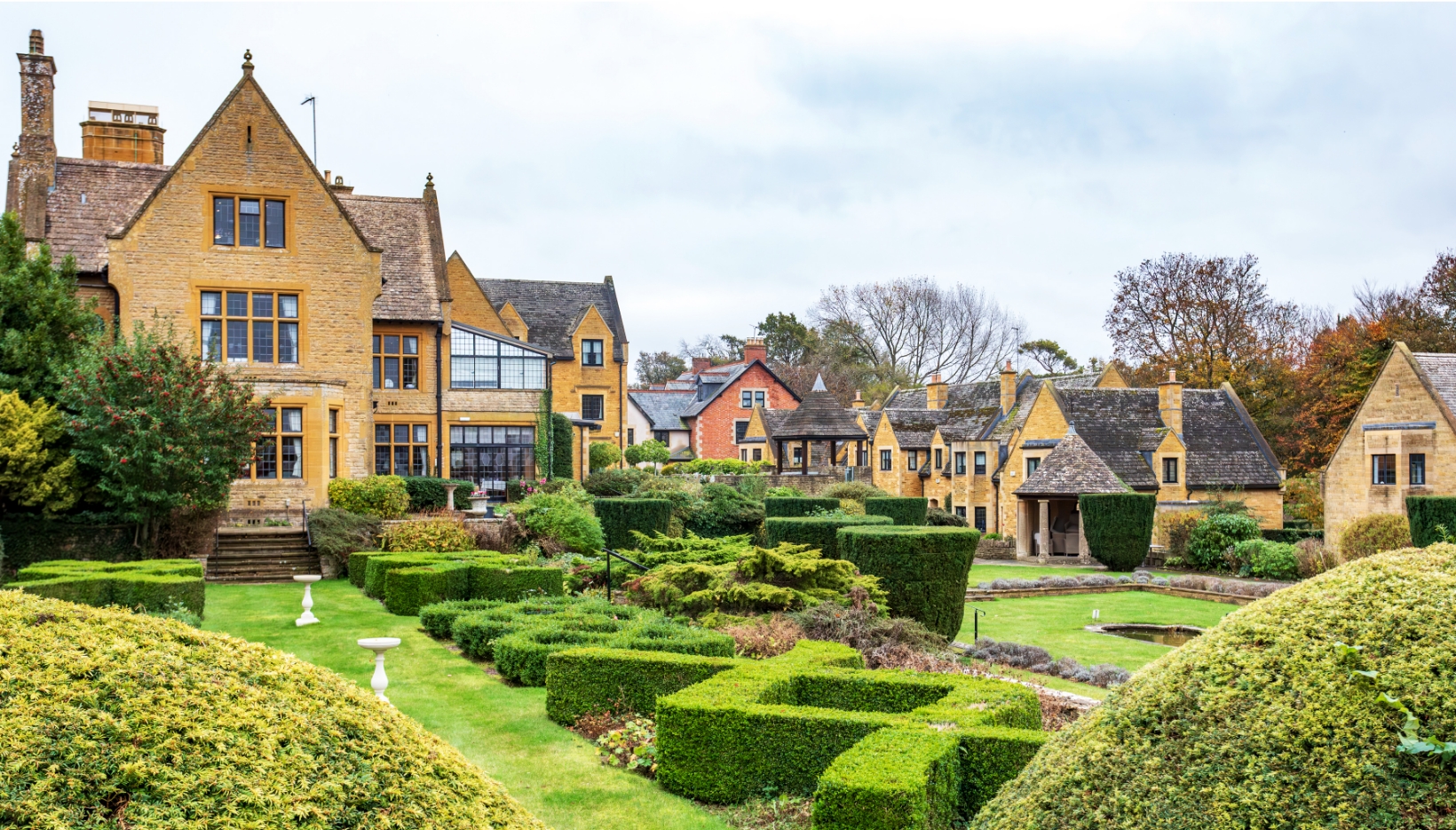 THe fantastic grounds and views at Newlands Care Home in Stow on the Wold in the Cotswolds